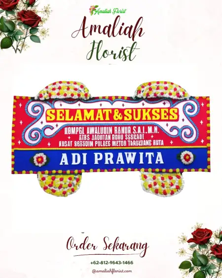 Papan Bunga Ucapan Selamat Tipes